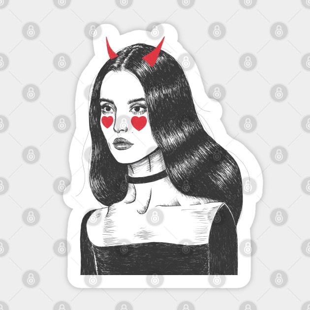 La Diabla Sticker by thelamehuman